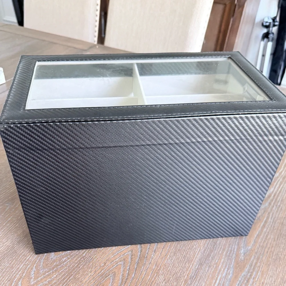 Classic Black 3-Tier Jewelry/ Sunglasses Organizer Box